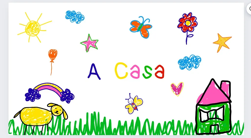 Colagem de desenhos infantis