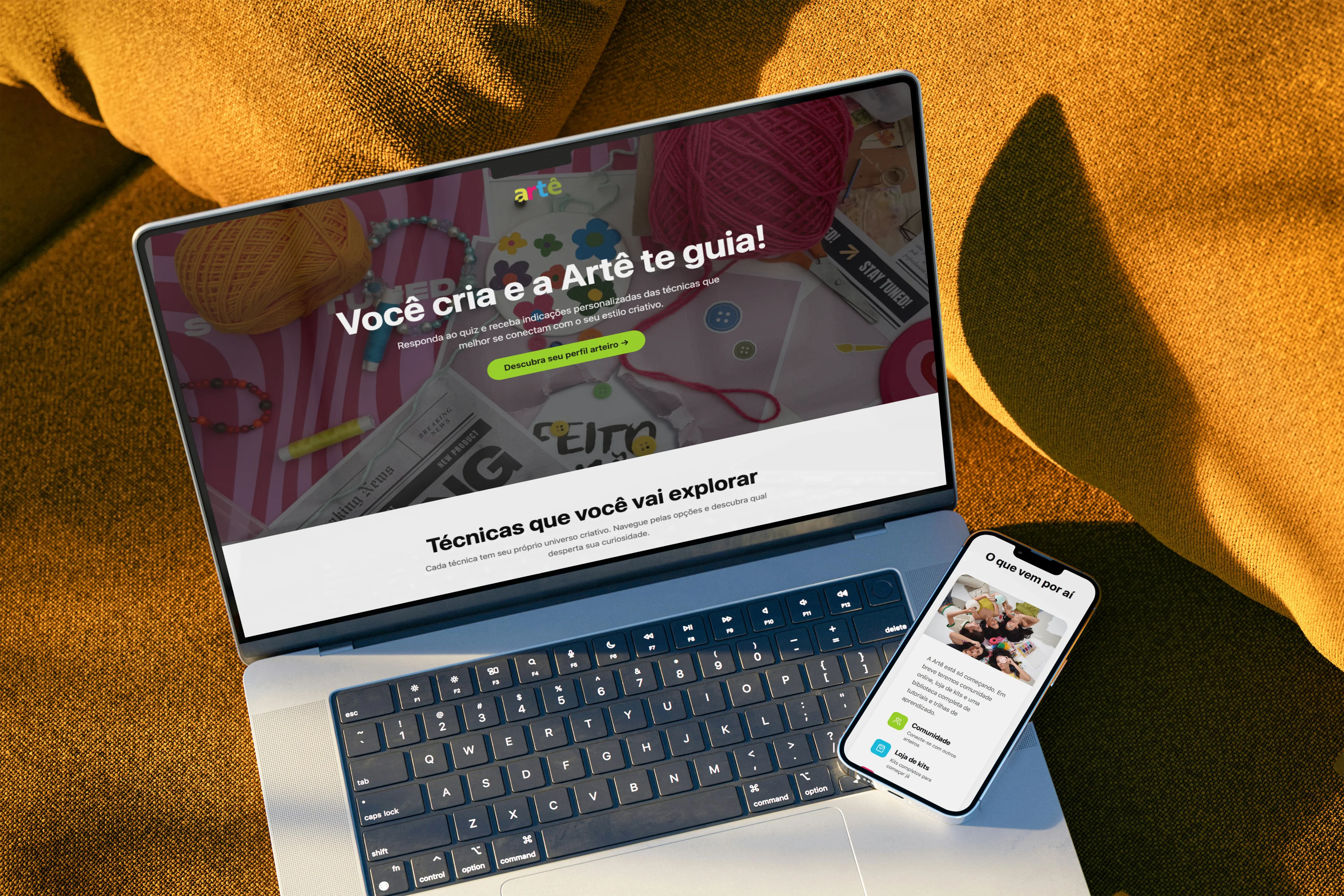 Artê — lifestyle, atividades manuais em ação