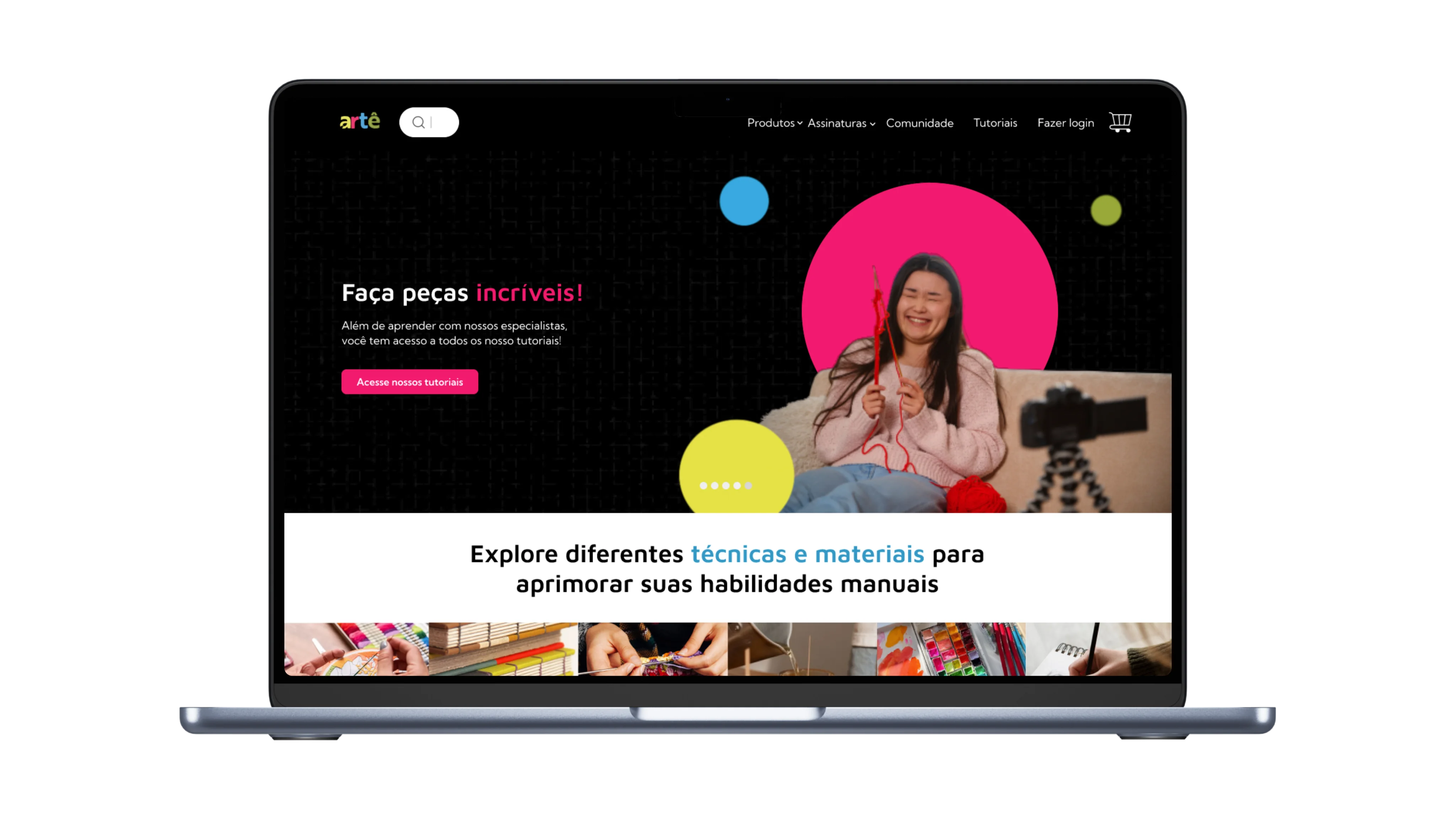 Artê — Protótipo versão 1.0, Figma 2024